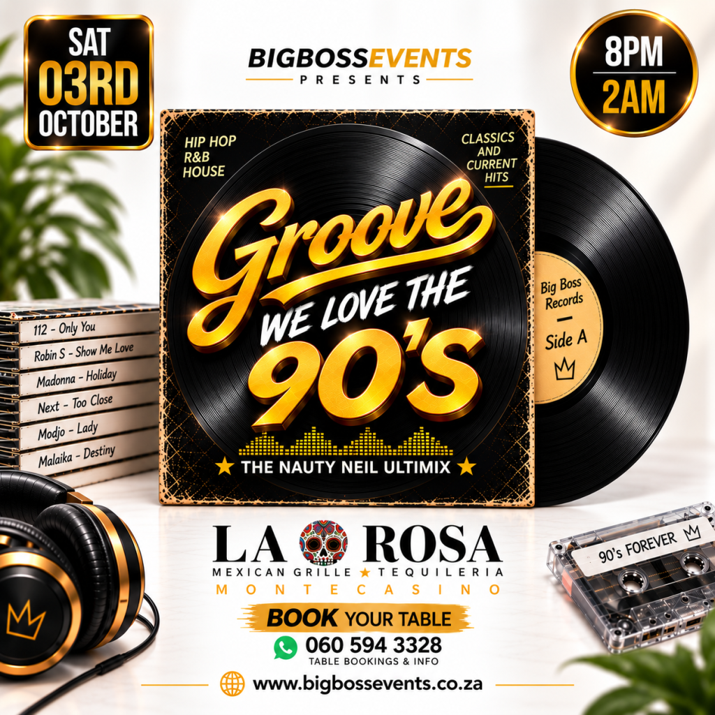 GROOVE – We Love The 90’s – 3 October 2026
