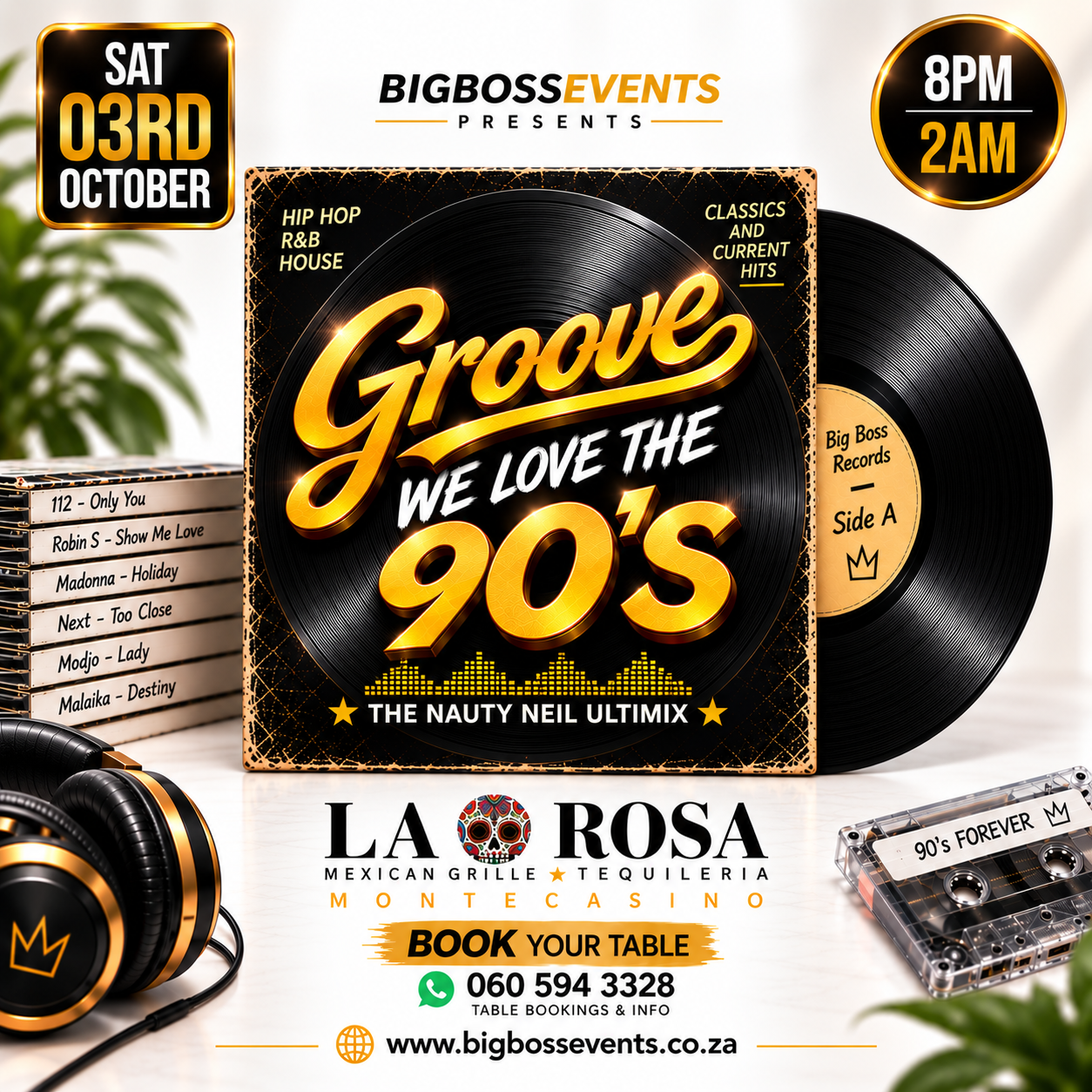 GROOVE – We Love The 90’s – 3 October 2026